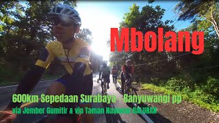 Mbolang Sepedaan 600km SurabayaBanyuwangi pp via Jember Gumitir amp via Baluran [upl. by Daisy]