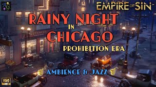 Classic Jazz Ambience 🎷 1 HOUR Empire of Sin background 🎶 Rainy Night in 1920s Chicago 🎶 [upl. by Idihsar]