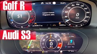 Golf R 310 Hp vs Audi S3 310 Hp  Kuzenler [upl. by Enimzzaj]