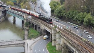 Great Western Envoy  34046  Southgate Arches  150423 [upl. by Jeffry]