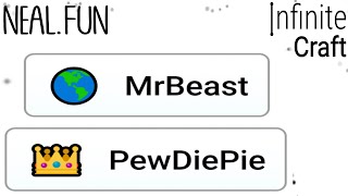 How To Make MrBeast In Infinite Craft  How To Make PewDiePie In Infinite Craft [upl. by Eastlake]