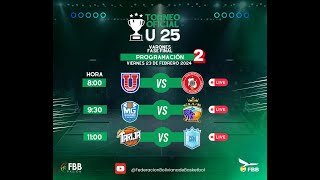 En vivo U25 Fase Final  Tarija Básquet vs CAN Oruro  Federación Boliviana de Básquetbol [upl. by Bollen]