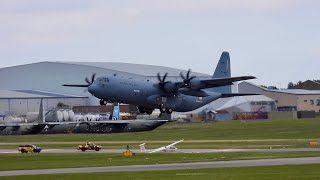 Indian Air Force Lockheed Martin C130J30 Hercules KC3806  Second attempt of delivery [upl. by Arihday]