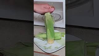 5 Minute Microwave Corn No Shucking No Silk shorts [upl. by Henry]