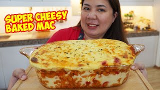 Cheesy Baked Mac and Cheese Recipe [upl. by Aicilyhp]