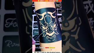 Bull Head Tattoo Art 🎨 Sticker art bull tattoo trending shorts tattooart viralshorts [upl. by Yngiram]