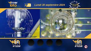 Winner Loto  Win4 et Win4 double  Lundi 30 Septembre 2024 [upl. by Iand820]