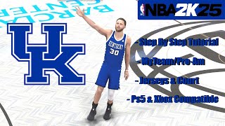 NBA 2k25  Best MyTeamProAm Jerseys  Kentucky Wildcats [upl. by Baiss]