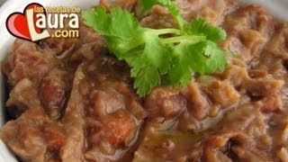 Frijoles refritos sin aceite Recetas Light Las Recetas de Laura Low Fat Refried beans [upl. by Bedell567]