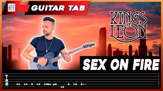 【KINGS OF LEON】 Sex On Fire  cover Dotti Brothers  LESSON  GUITAR TAB [upl. by Haerb]