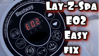 LayZSpa E02 Fault Fixed [upl. by Doowle]