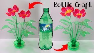 Bottle Craft Ideas  Craft with plastic bottle  Kreasi Botol Bekas SPRITE [upl. by Oguh]