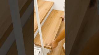 Treppenstufen mit Vinyl verkleiden diy renovieren treppe stairs planeo [upl. by Kerwinn]