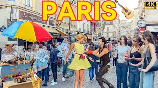 Paris France 🇫🇷 Fête de la musique 2024 Paris Walk 4K [upl. by Annaeirb]