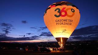 Ballontaufe des Gasometer Pforzheim Ballons [upl. by Eciralc698]