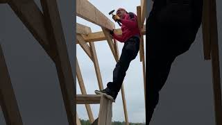 roof diy rafters woodworking construction [upl. by Nomaj687]