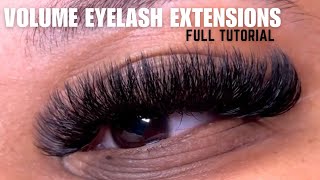 Full Volume Eyelash Extension Tutorial  The BEST TECHNIQUES for Beginners [upl. by Assiron]