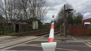 Swineshead Station Level Crossing  Lincolnshire 29042024 [upl. by Nyrb33]