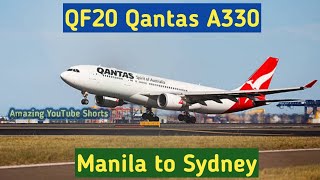 QF20 Qantas A330 Manila to Sydney qantas qantasa380 qantasairways qantasairlines landing [upl. by Kask535]