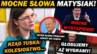 MOCNE SŁOWA POSŁANKI LEWICY DO TUSKA BUTA I KOLESIOSTWO [upl. by Vicki]