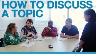 How to discuss a topic in a group [upl. by Kepner]