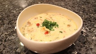 Clam Chowder Recipe  OrsaraRecipes [upl. by Eido]