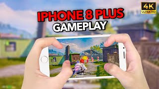 IPHONE 8 PLUS IN 2024  MAX GRAPHICS 4K HDR ULTRA FULL 🔥 TESTING NO LAG  PUBGMOBILE [upl. by Lindy]