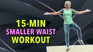 15Min Smaller Waist Workout For Seniors Over 60s [upl. by Nnylaj]