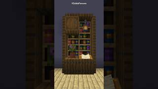 Minecraft  Bookshelf Design  Tutorial shorts minecraft [upl. by Ellison]