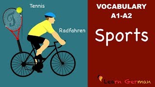 Learn German  Learn German Vocabulary  Sports Sportarten [upl. by Nappie]