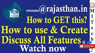 create your rajasthanin mail id How😵😱  Rajasthan RajMail ID for all  1GB Free Storage [upl. by Jagir]