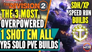 The Division 2  BEST SOLO BUILD  GOD MODE HUNTERS FURY  3 HIGH DAMAGE LEGENDARY DPS PVE BUILDS [upl. by Auka622]