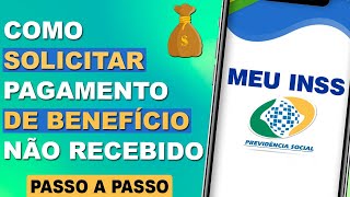 Como solicitar pagamento de benefício não recebido  MEU INSS [upl. by Adivad]