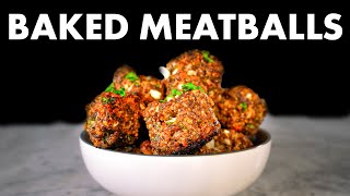 The Best OvenBaked Meatballs Recipe [upl. by Perceval]