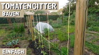 DIY Tomatengitterspalier  Einfach günstig und vielseitig selber bauen Freilandtomaten pflanzen [upl. by Aurelia]