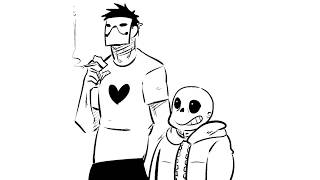 OFF x Undertale Comic Dub  Sans meets Zacharie [upl. by Relyhs]