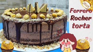 FERRERO ROCHER TORTA  Novi poboljšani recept Tako sočna i kremasta [upl. by Htebyram321]