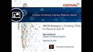 Certara University PKTK Analysis Part 1 Creating plots in PHX and R within PHX WinNonlin 2019 [upl. by Viradis]