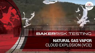 BakerRisk Natural Gas Vapor Cloud Explosion VCE Test [upl. by Dorita]