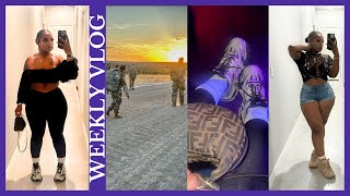 VLOG  BALANCING LIFE BIG BOOGIE CONCERT  LIFE IN THE US ARMY RUCKING WEAPONS FITNESS FIELD [upl. by Akinorev]