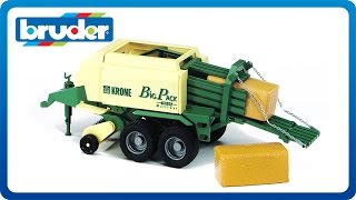 Bruder Toys Big Bale Press Krone Big Pack 02015 [upl. by Peltz]