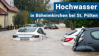 Extreme Überflutungen in Böheimkirchen bei Sankt Pölten [upl. by Atteuqehs]