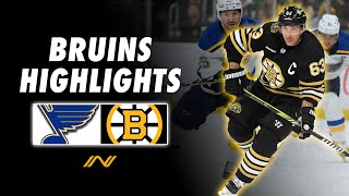 Bruins Highlights Best of Bostons Final Regular Season Matchup Against the St Louis Blues [upl. by Ecirum]