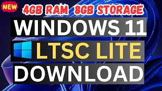 Download New Windows 11 LTSC Lite Version For Low End PCBest Windows Version without Bloatware [upl. by Kcirdorb]