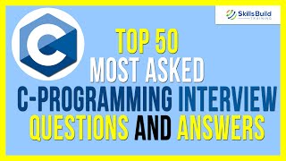 Top 50 🔥 MOST ASKED C Programming Interview Questions and Answers [upl. by Lisk]