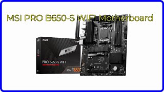 REVIEW 2024 MSI PRO B650S WIFI Motherboard ESSENTIAL details [upl. by Zina]