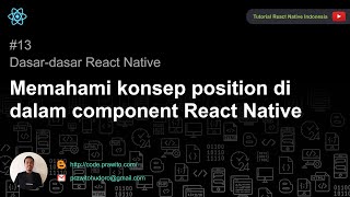 Memahami konsep position di dalam component React Native [upl. by Anilah672]