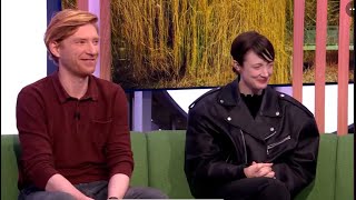 Domhnall Gleeson and Andrea Riseborough on ‘The One Show’ January 25 2024 [upl. by Soiritos981]