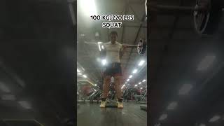 100 KG220 LBS SQUAT samsulek squat tomplatz legday gunsnroses gymrat [upl. by Cony208]