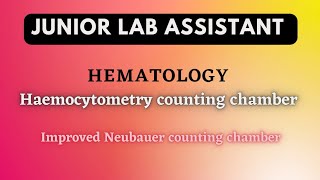 Hematology Haemocytometry  Improved Neubauer Counting chamber  JLA class 21 [upl. by Ellimac246]